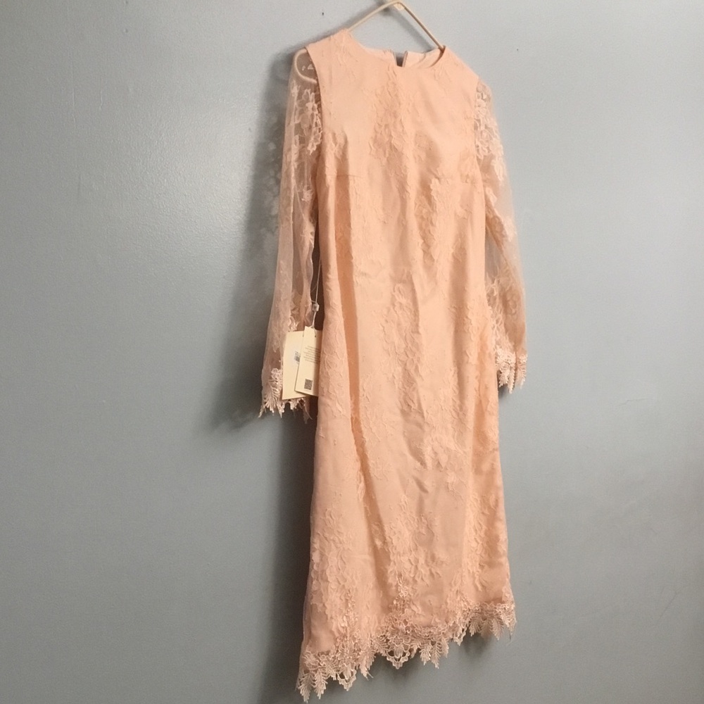 LT LanTing Bride women’s pink laced floral dress!